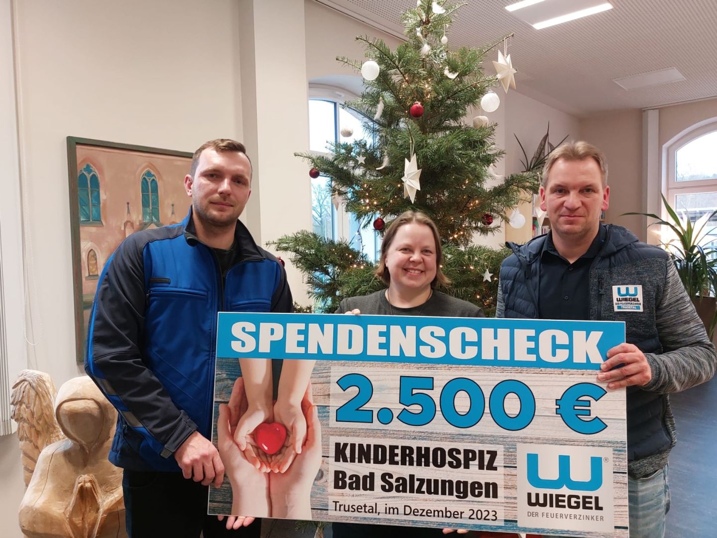 Spende 2500 € / Firma Wiegel